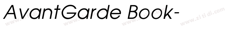 AvantGarde Book字体转换